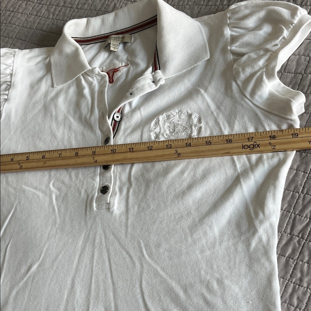 Burberry Short Sleeve Polo Top - Picture 13 of 14